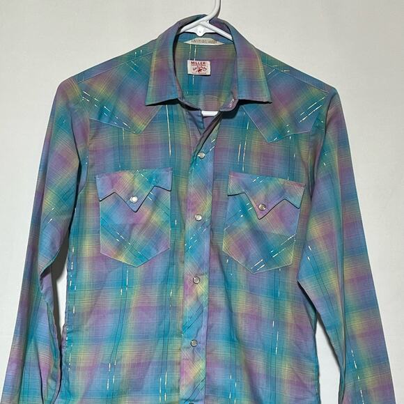 Miller Long Sleeve Button Up Casual Western Shirt Multicolor Womens Size 16 - Picture 2 of 12